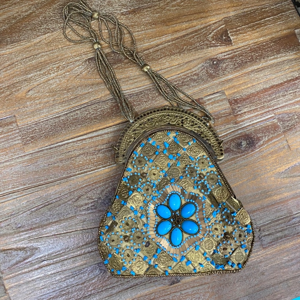 Vintage Embroidered and Embellished Purse